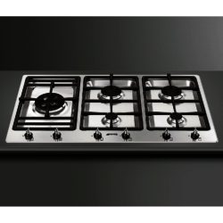 Smeg PS906-4 90cm Classic Gas Hob in Stainless Steel
